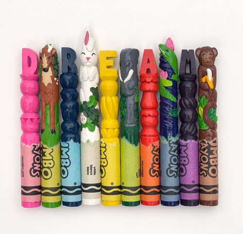 Diem-Chau-DREAM-carved-and-painted-crayons