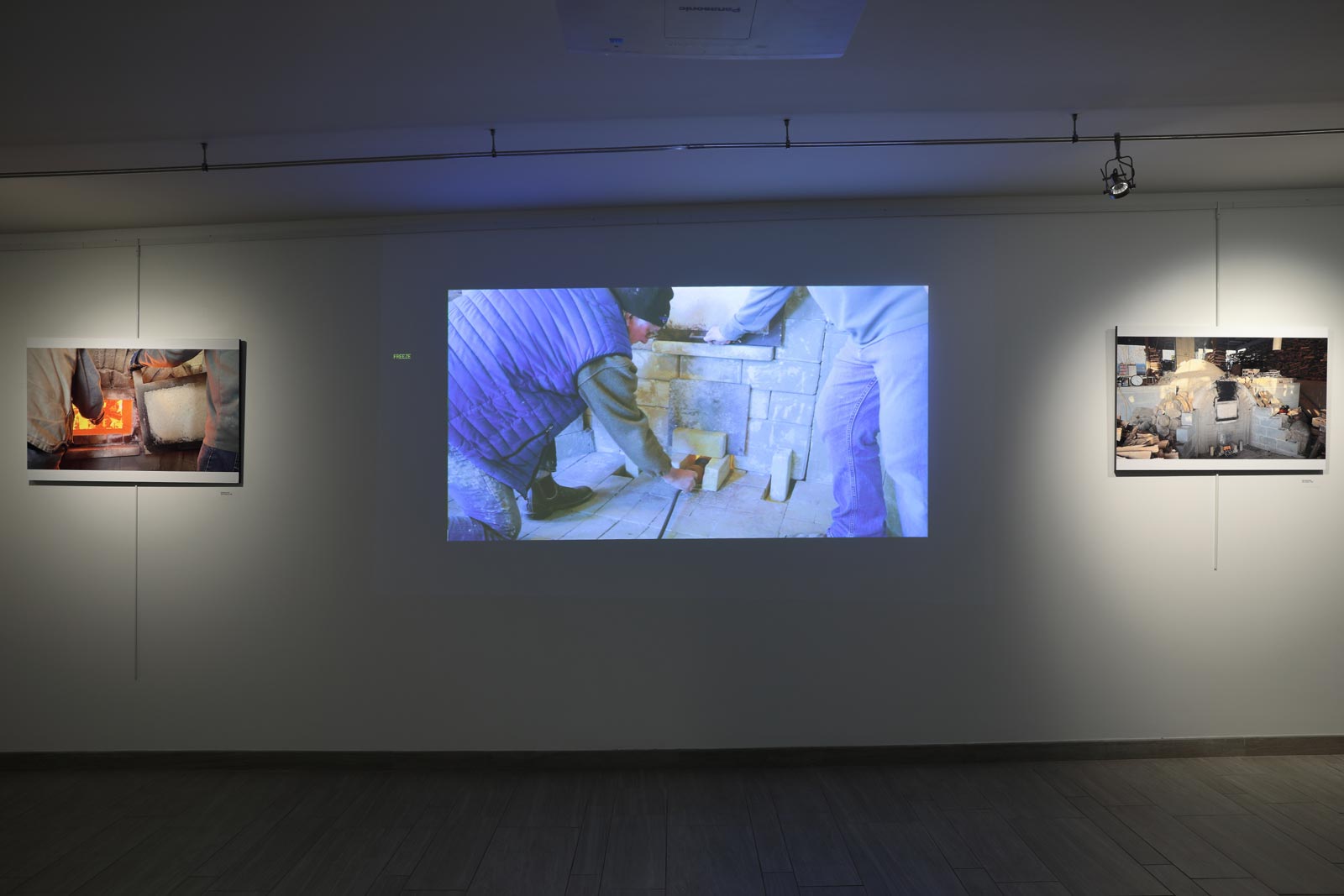 Randy Edmonson shown in the Anagama Kiln firing video; photo by David Hunter Hale